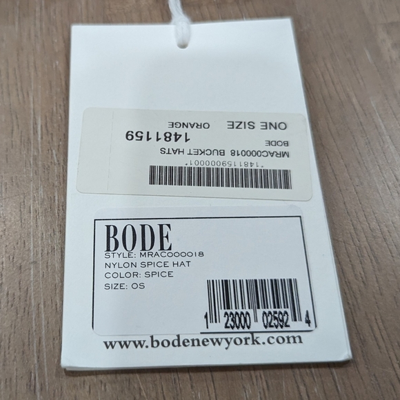 BODE Nylon Water Resistant Bucket Hat Orange - Picture 5 of 5